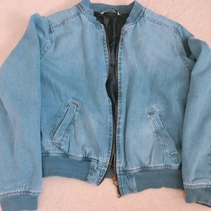 “Denim” bomber jacket